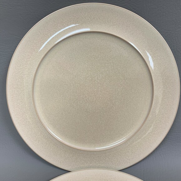 Denby Langley Dinner Plates England Beige 11" Oven Freezer Safe Lot of 2 - Picture 3 of 6